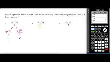 11.4 Level A- Intro to Quadratic Formula