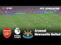 Arsenal vs Newcastle United | Premier League 2025/26 | PES 21 Simulation