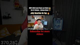 BMPS 2026 Grand Finals Last Match 😱 | TAG 22 Finishes + Chicken Dinner 🏆 | Jelly Reaction 🔥 #shorts