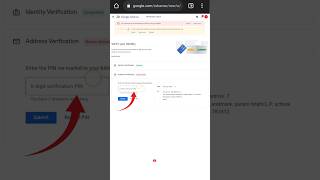 How To Complete Your Google Adsense Address Verification Process #shorts #tech