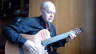 Video thumbnail of "Любовь, похожая на сон (Игорь Крутой) на гитаре"