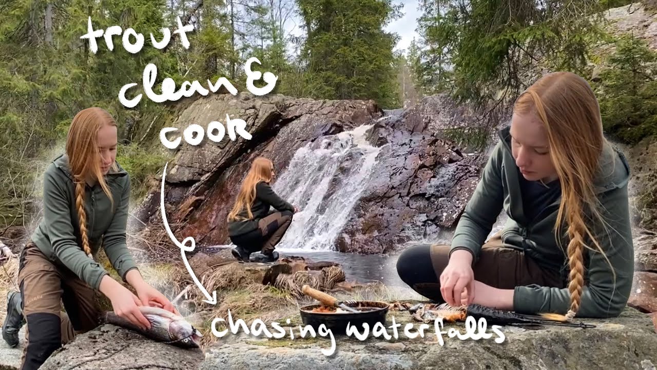 Solo car camping, hiking and TROUT (CATCH,) CLEAN & COOK - part 2
