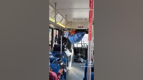 Man Sets Up a Hammock on the Bus to Avoid Sitting Next to Anyone!
