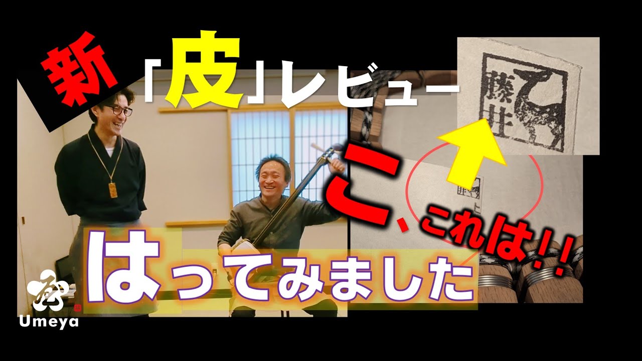 New Material for Shamisen Skin? Review! - YouTube