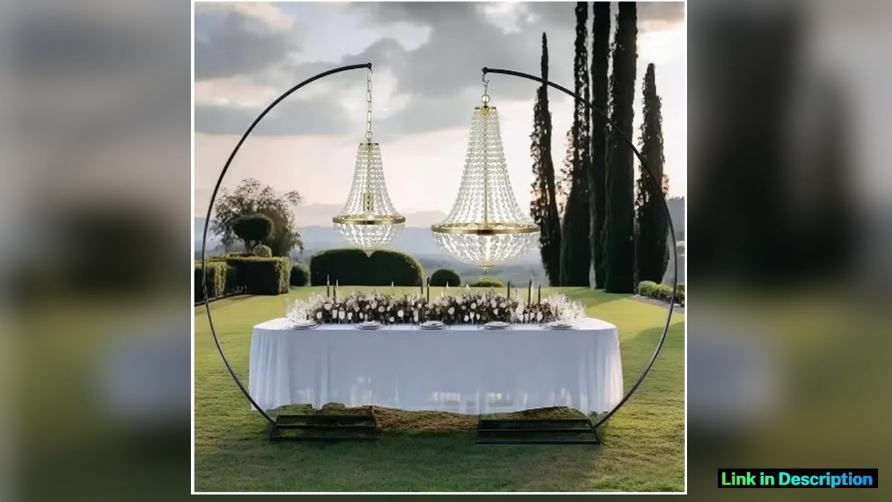 Outdoor Wedding Backdrop Decoration Luxury Chandelier Iron Stand for Stage Road Lead Decor Event Pr