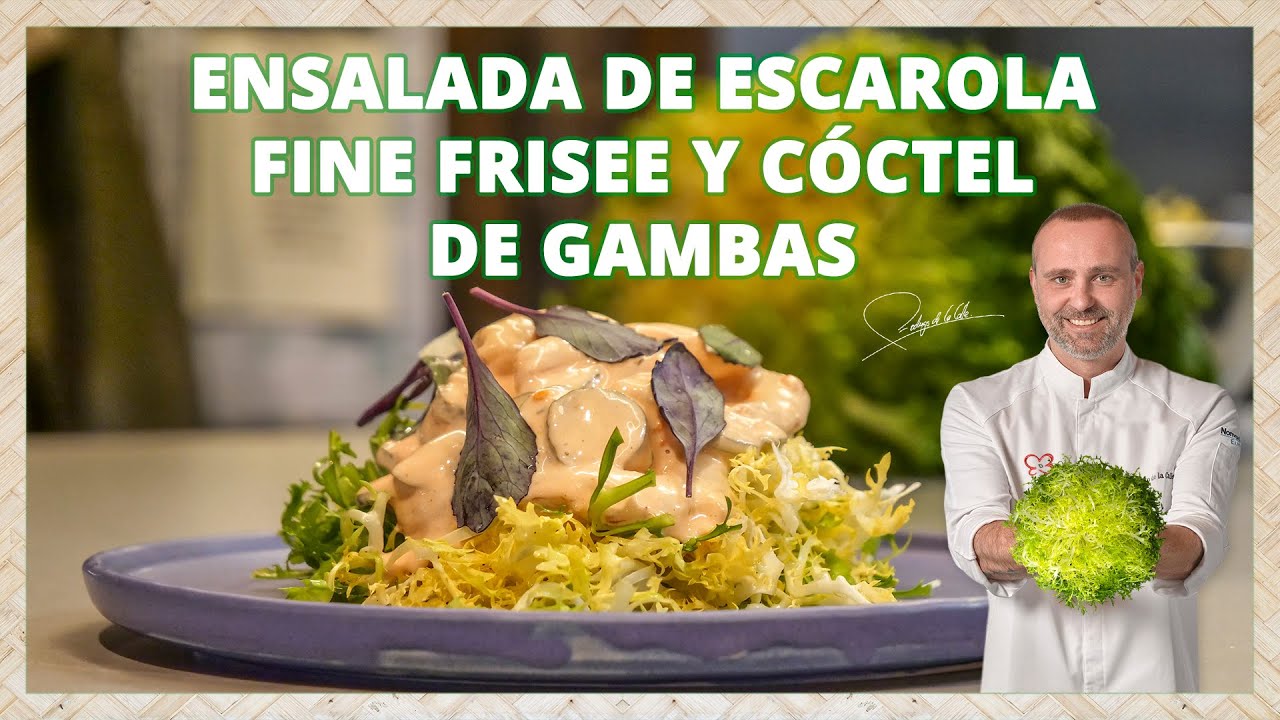 Ensalada de escarola y cóctel de gambas - Receta Navideña del Chef Verde Rodrigo de la Calle 👨‍🍳💚