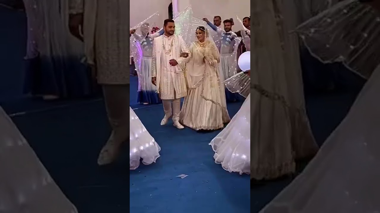 (Cinderella BIG ANGELS ACT ) bride & groom entry CONCEPT WEDDING ENTRY
