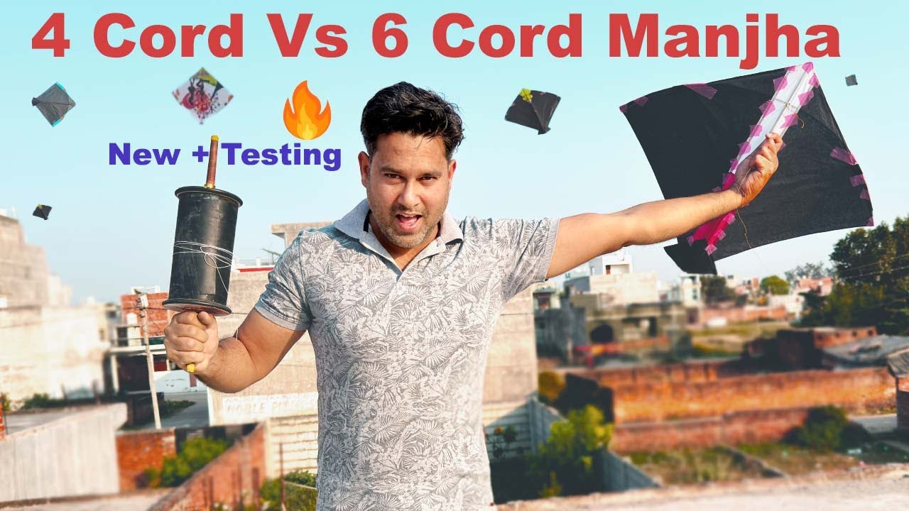 4 Cord Manjha Testing | Rocket Manjha🚀 | 4 Cord Vs 123 6 Cord Manjha | Kites Cutting | Kites Vlog