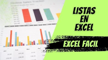 EXCEL FACIL-¿COMO CREAR UNA LISTA EN EXCEL?-PASO A PASO-FÁCIL