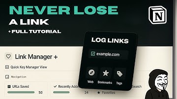 Never Lose a Link Again!  Free Notion Link Tracker Template + Tutorial (2025)