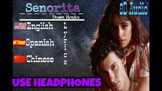 Shawn Mendes, Camila Cabello-Señorita(Lyrics) with 8D Audio/BoL MiX