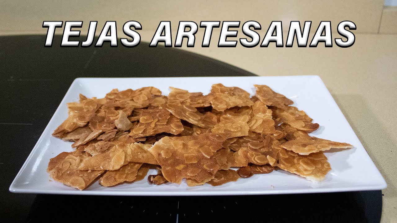 Tejas artesanas de almendra | ¡Super crujientes!