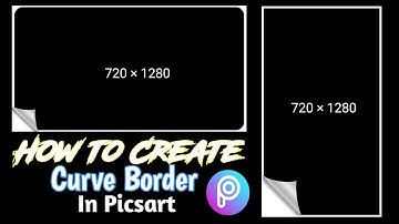 How to Creare Curve Broder for Videos in Pics Art on Mobile | Technical Umer Waheed