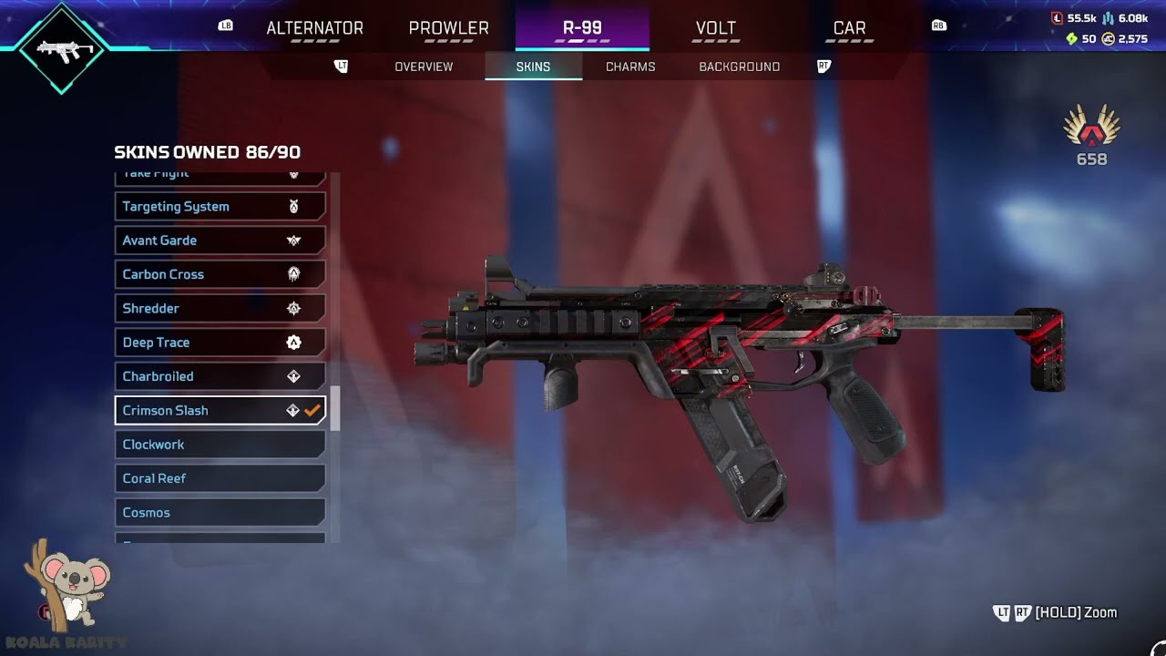 New Rare Skin for the R-99 (Crimson Slash), S22 ALGS Twitch Drops