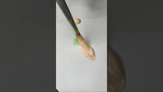 Easy Acrylic Flower Art | Satisfying Brush Strokes #shorts