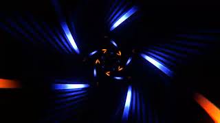 Blue and Orange Hypnotic Spiral Neon Tunnel Background VJ Loop l 4K