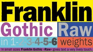 Franklin Gothic Raw font gallery