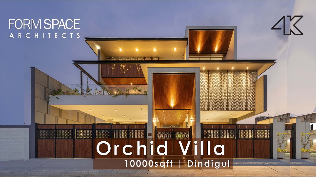Orchid Villa In Dindigul, Tamilnadu | FormSpaceArchitects | Home Tour | 4K | HDR