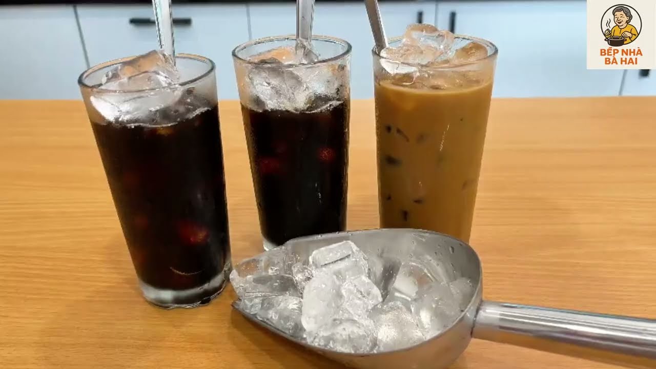 How to make Vietnamese iced milk coffee and iced black coffee?