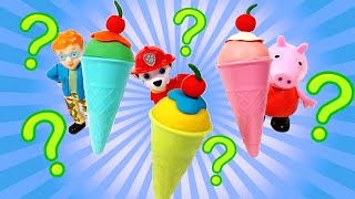 Play Doh mit Spielzeug Überraschung | Wer hat sich im Eis versteckt? | Badambadu