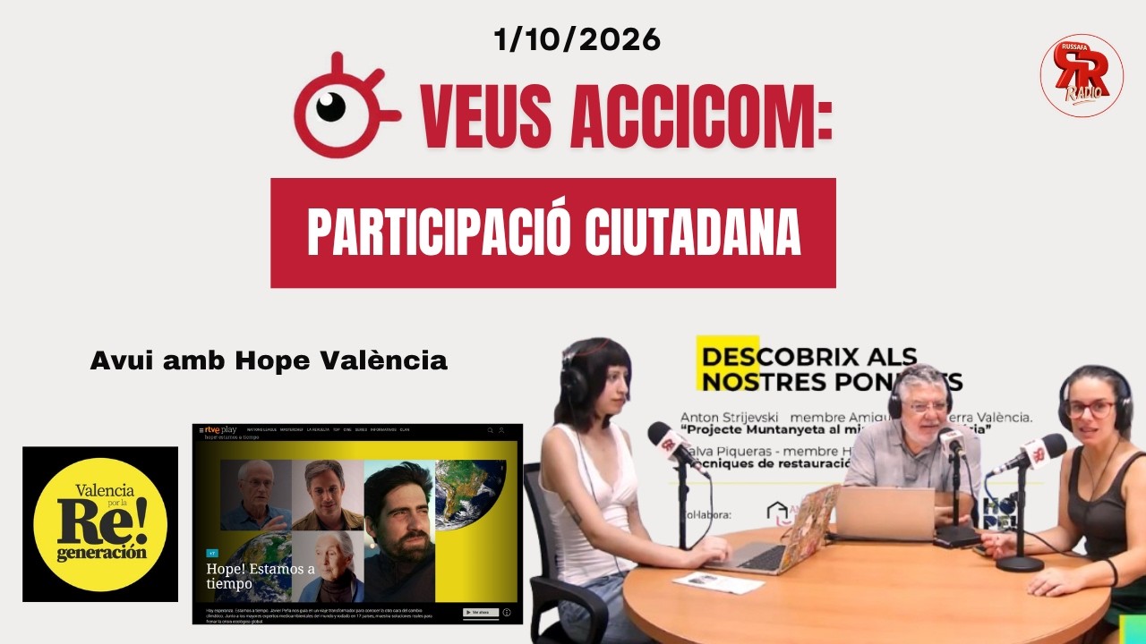 20261001 Participació Ciutadana: Hope València per la Regeneració