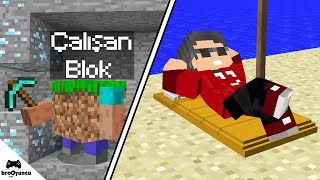 MİNECRAFT OTO ÇALIŞAN BLOKLAR HAYATTA KALMAK