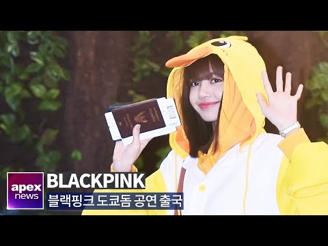 블랙핑크(BLACKPINK) 출국, 만화 뚫고 나온 귀요미들 | BLACKPINK departure to Japan . . 