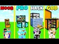 Minecraft Battle: NOOB vs PRO vs HACKER vs GOD: INSIDE CHEST BASE HOUSE BUILD CHALLENGE / Animation