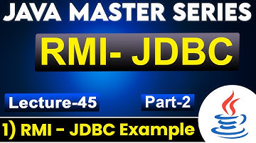 #45 Java JDBC RMI Part-2 | RMI JDBC Example | Complete Java Tutorial for Beginners to Advance | TPT