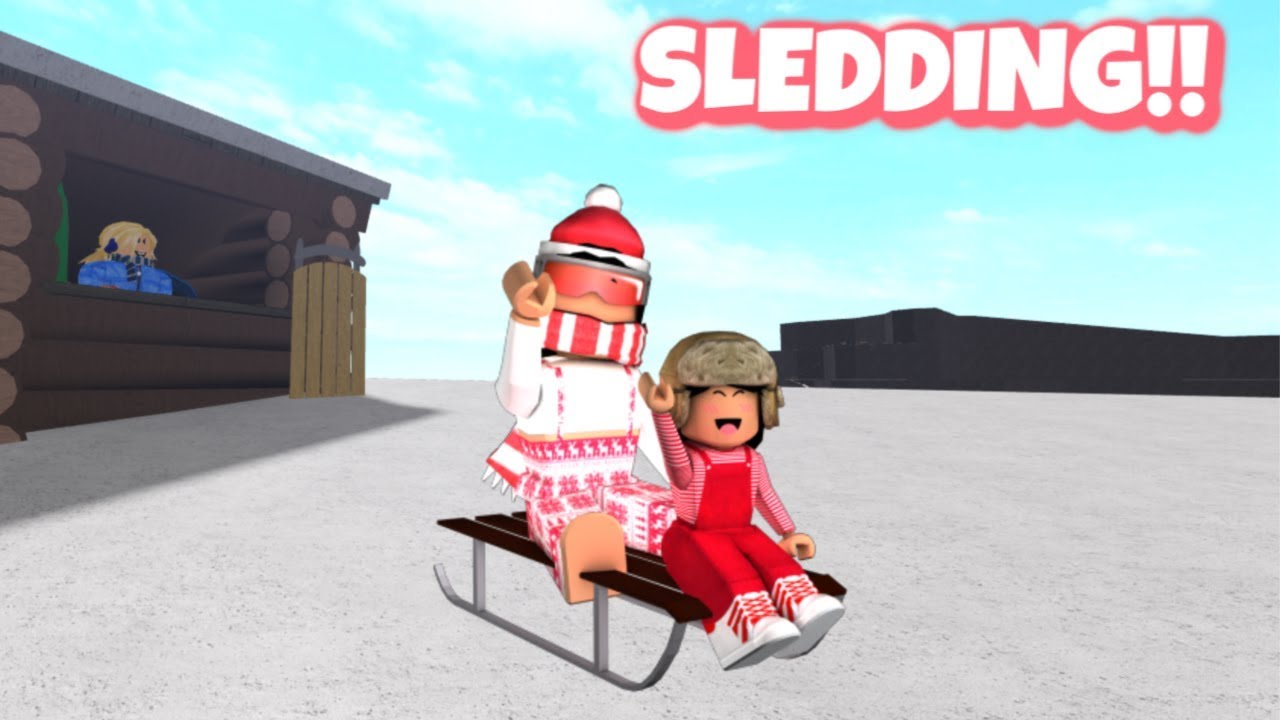 We Went Sledding Ii Winter Day Youtube - sledding in roblox