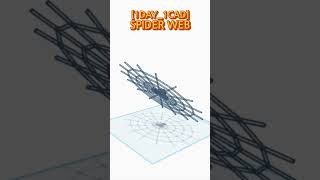 [1DAY_1CAD] SPIDER WEB #shorts #tinkercad #project