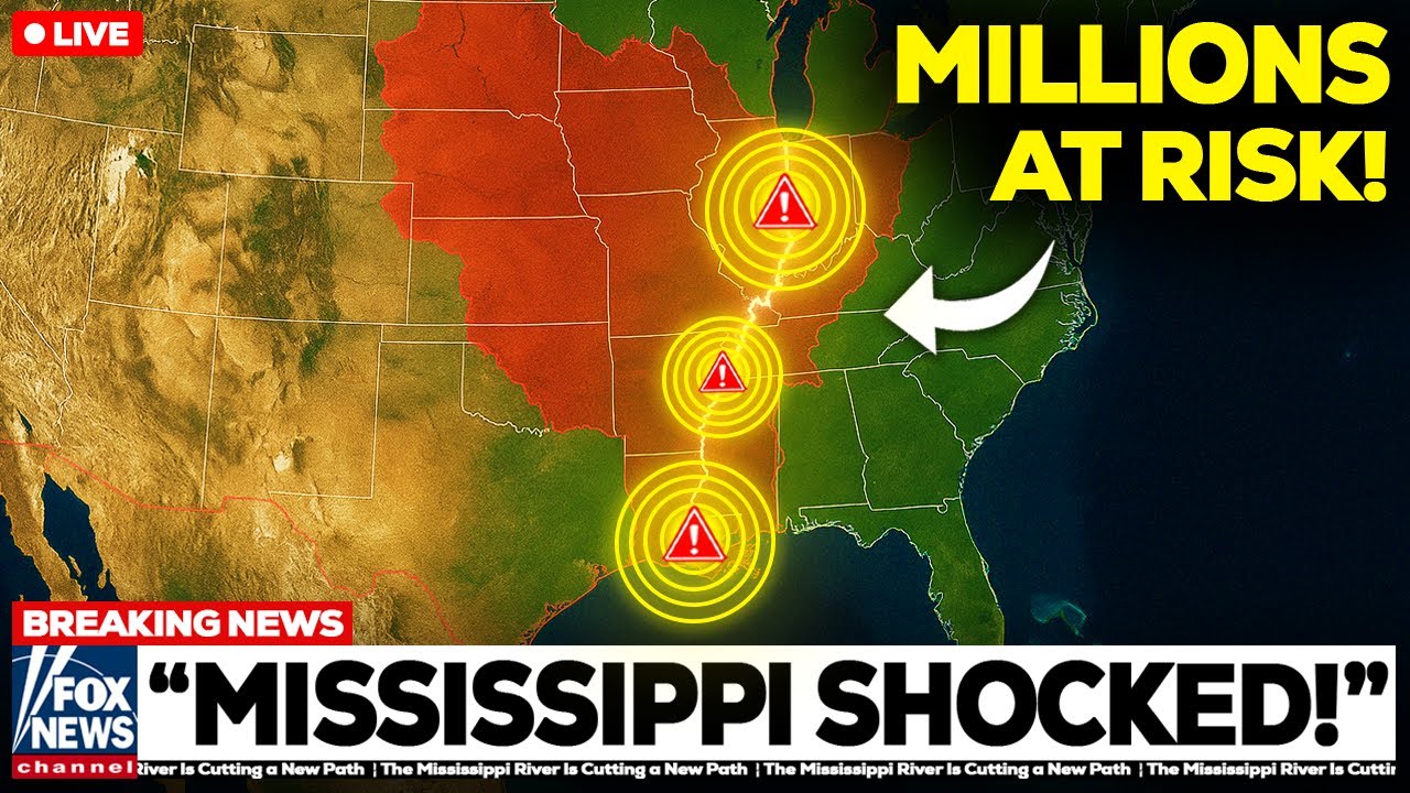 Река Миссисипи прокладывает новый путь — ученые в ужасе!
