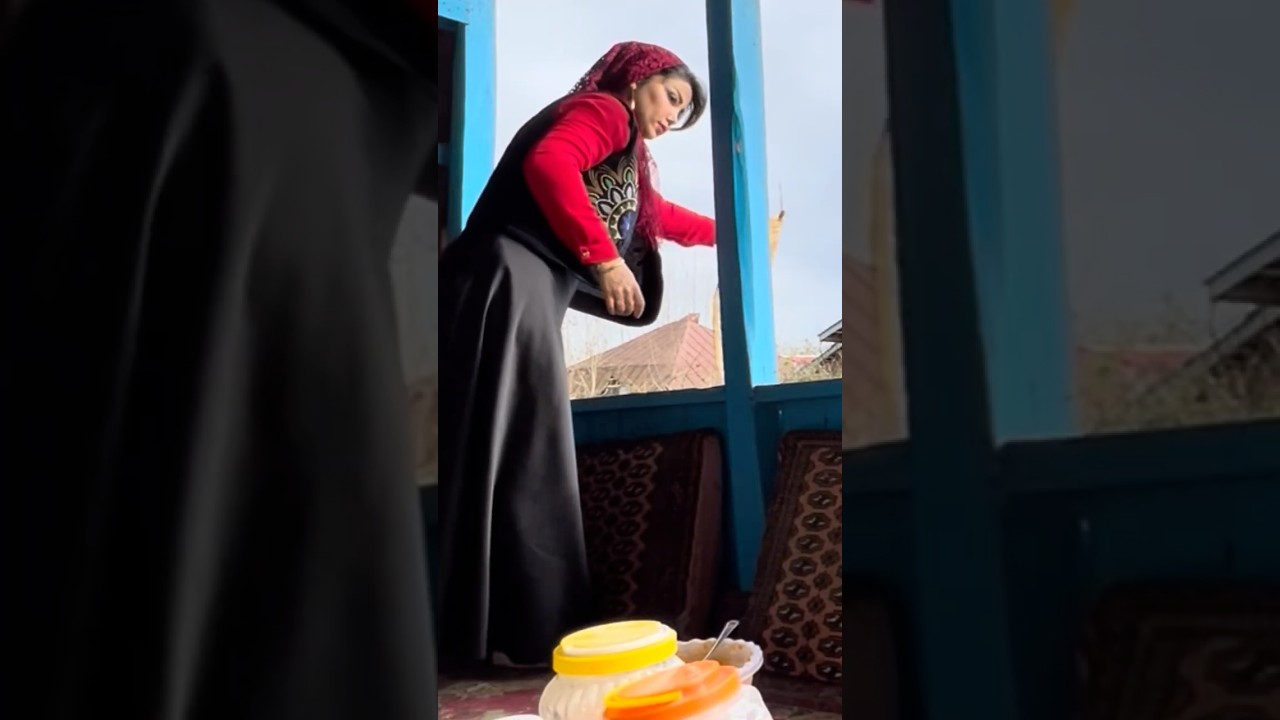 Life in Iran | Cooking pumpkin dessert in the village #shorts