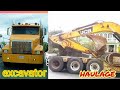 Hitekkleo trucks 9400 eagle carrying JCB excavator