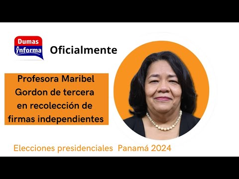 Maribel Gordon avanza en recolección de firmas, ya esta en el tercer lugar