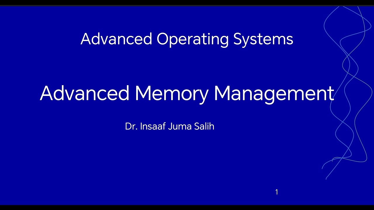 Lecture 4: Advanced Memory Management - YouTube