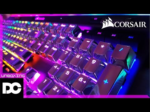 [DC튜브] CORSAIR K95 RGB PLATINUM 기계식 키보드(건매탈) + 메탈키캡 "여윽시 커간지!" (리뷰&언박싱)