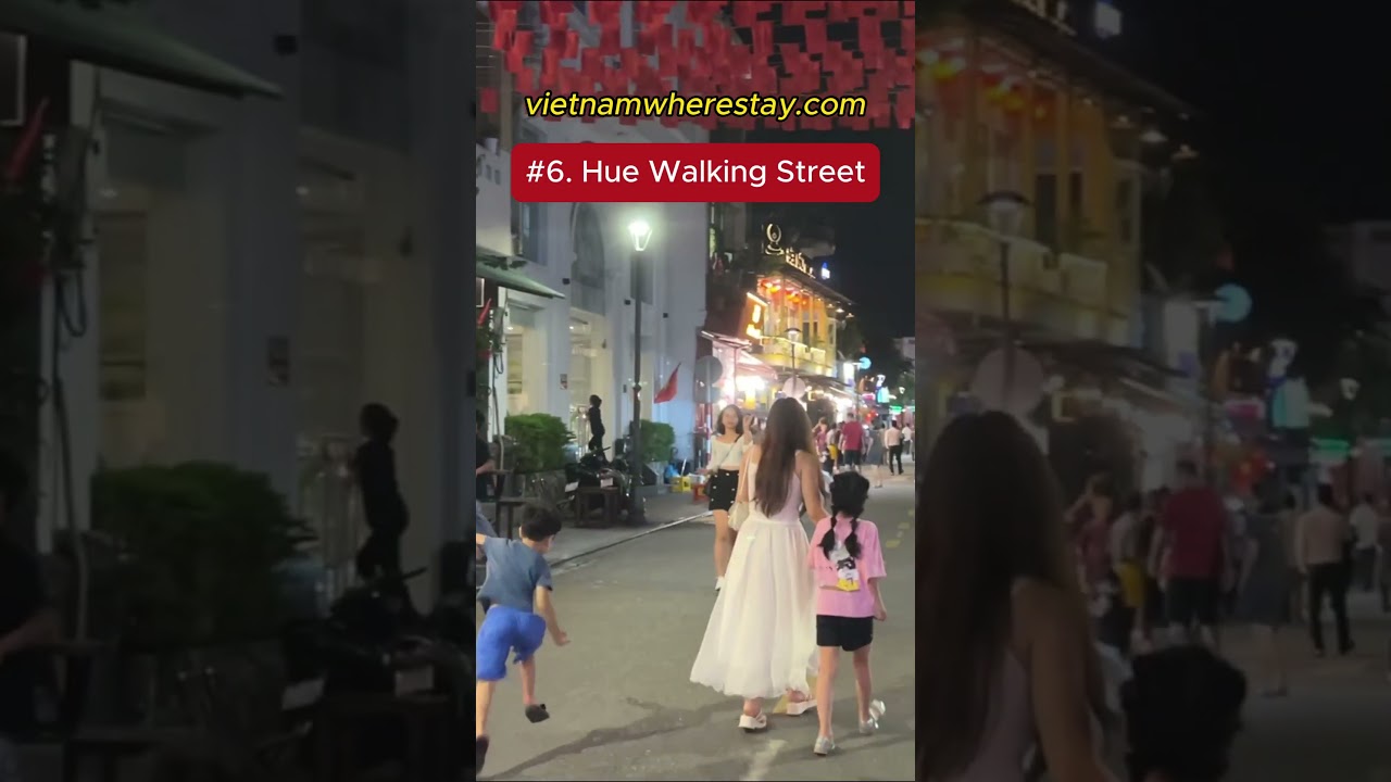 Hue night walking streets - Best things to do in Hue. It is a must-see attraction in Hue.