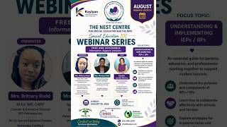 August Special Education Webinar 101 Webinar - Understanding & Implementing the IEP/ IIP Process