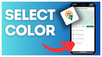 How to select the current location color on Avenza Maps?
