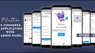 Flutter X Firebase E-Commerce App • Designing Empty Cart Screen | Part 5