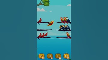 BIRD SORT - COLOR PUZZLE।#birds #bird #color #colour #puzzle #puzzlegame #gameplay #gaming #shorts