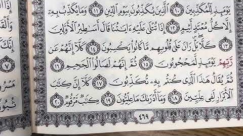سورة المطففين قراءه هادئه من أخوكم أبو أسامه  Surah Al-Motafifeen’