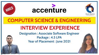 Accenture Interview Experience JUNE 2021 | CSE Student #accenture #freshersinterview