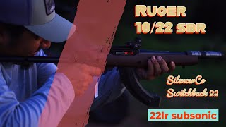 SilencerCo Switchback on Ruger 10/22 SBR