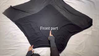 3 Layer khimar cutting and stitching/ french khimar tutorial