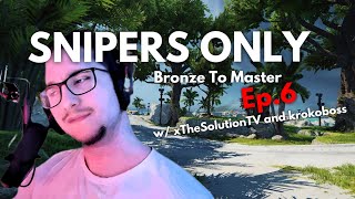 CARRYING two Apex Legends DEVELOPERS! | SNIPERS ONLY BRONZE TO MASTER Ep.6