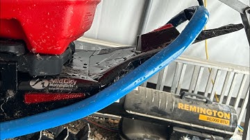 How to fix a bent tunnel on a Polaris Matryx slash snowmobile!