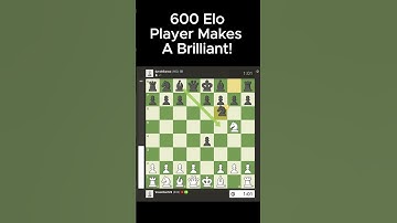 600 Elo Player Makes A Brilliant!
