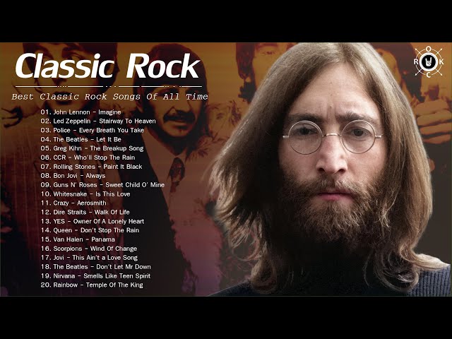 Top List 100 Greatest Rock Songs Of All Time | Great Rock Songs